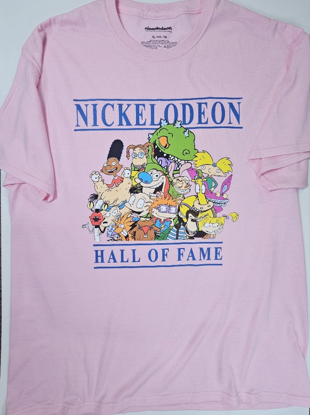 Nickelodeon T-Shirt Mens XL Pink Graphic 90s Retro Inspired Casual Streetwear